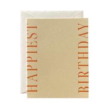 Happiest Birthday No. 37: Sand / Single Card