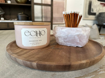 Rose Quartz Match Holder