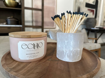 Selenite Match Holder
