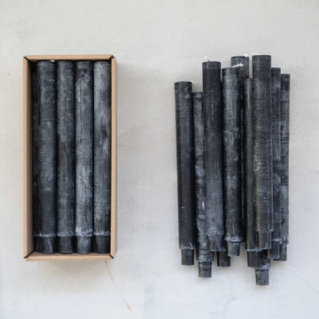 Black Powder Finish Taper Candles