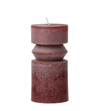Cabernet Totem Pillar Candle