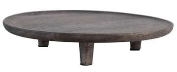 Mango Wood Footed Pedestal