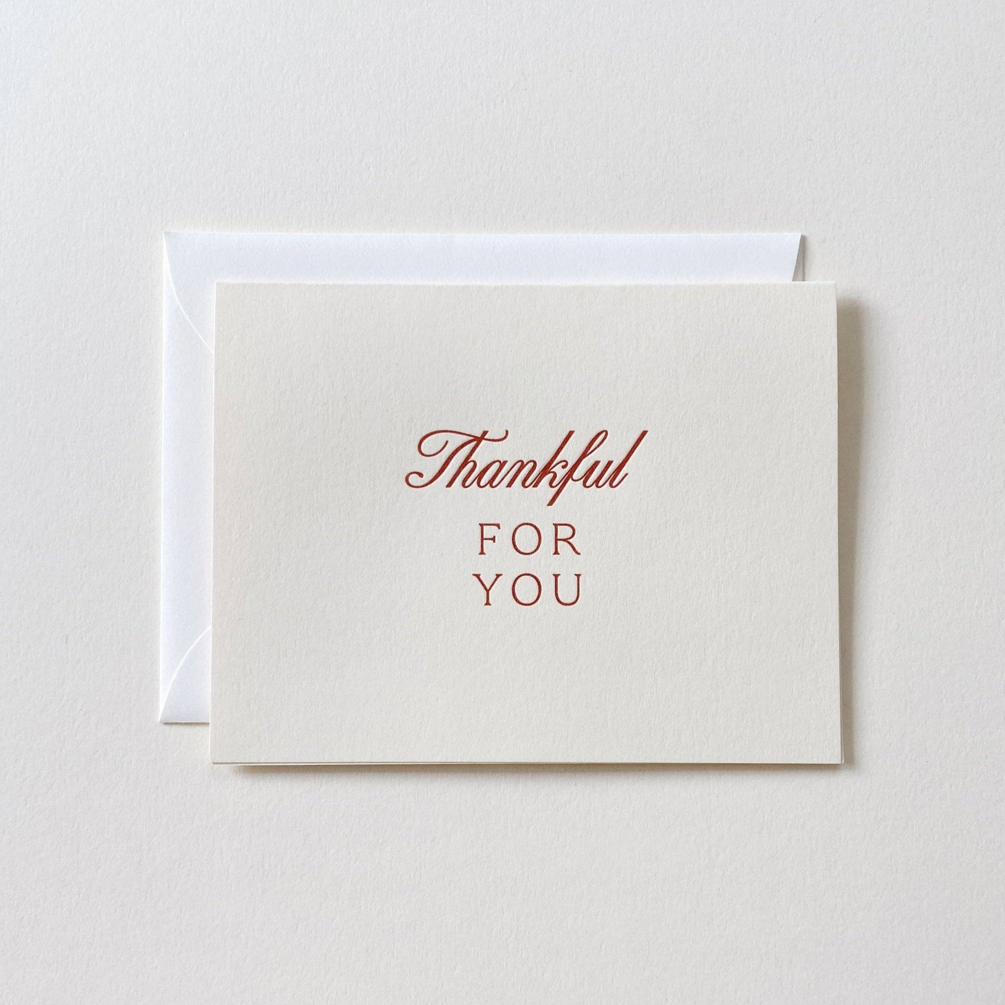 Thankful For You No. 30: Creme / Single Card