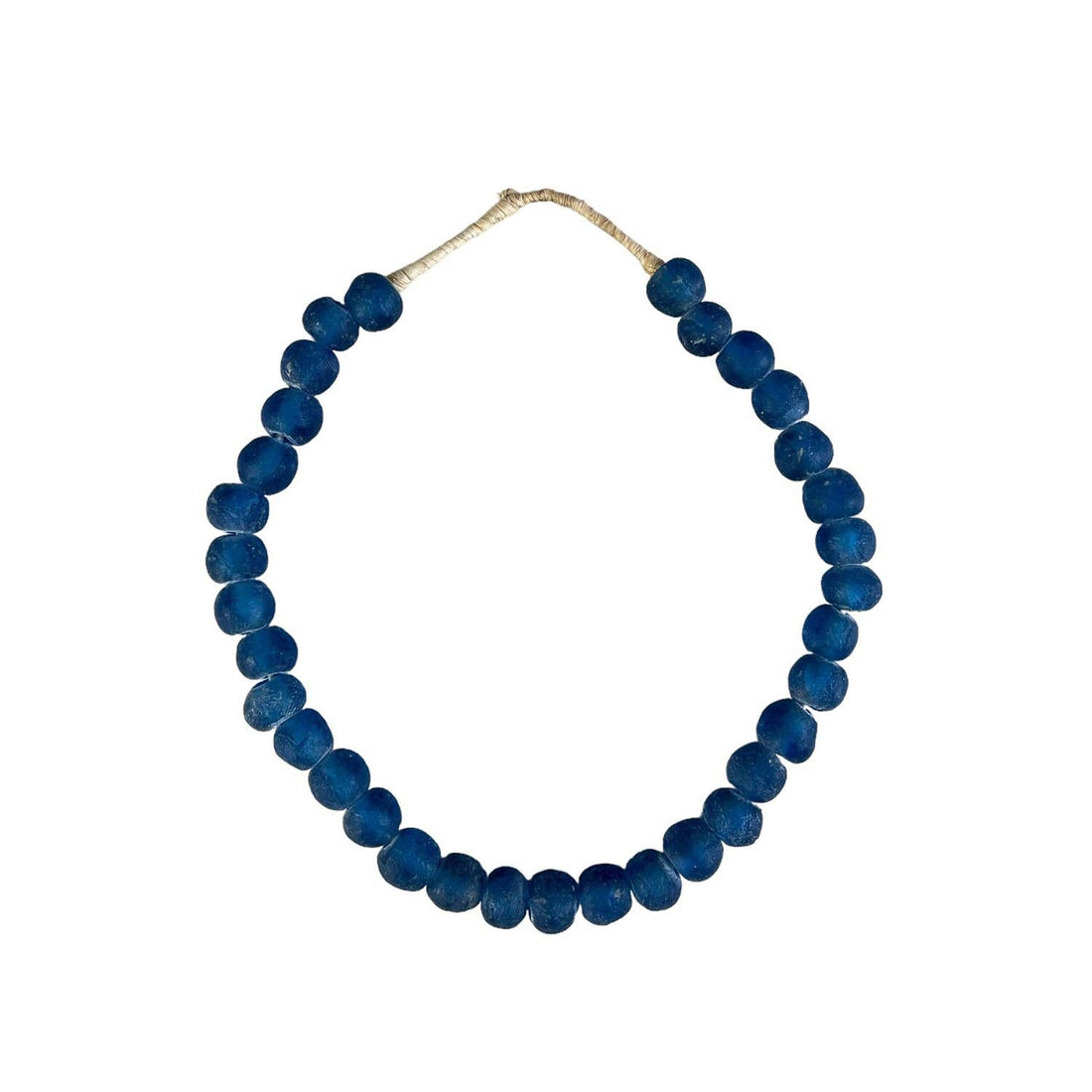 Recycled Glass Beads: Blue / Medium