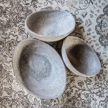 Paper Mache Bowl set/3