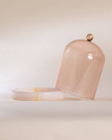 Pink Onyx Cloche + Stone