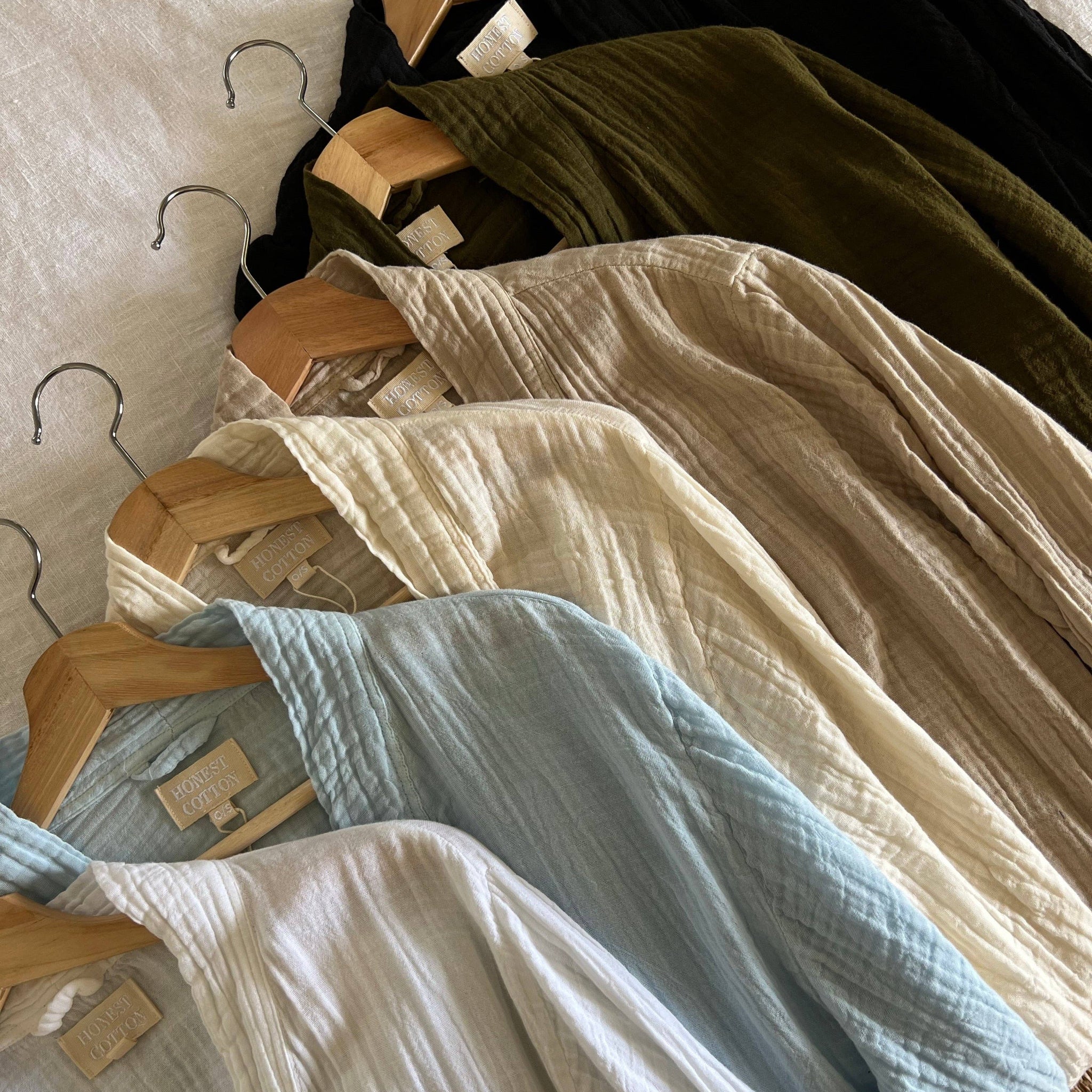 Cotton Robe: Cream / One Size