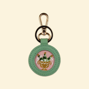 Bubbly Bliss Key Fob Kit: All-In-One, Self Finishing Needlepoint Kit