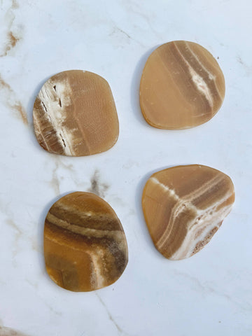 Chocolate Onyx Coaster, Set of 4,