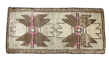 Hand-loomed Vintage Turkish Rug | 1.6 x 3
