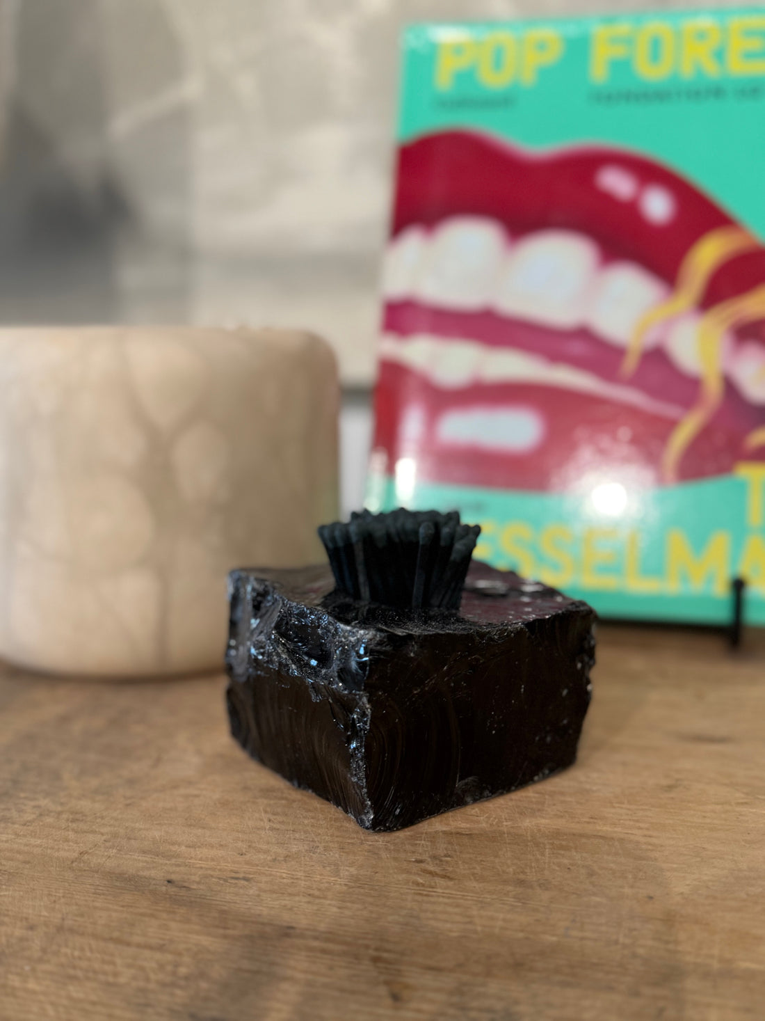 Black Obsidian Votive holder