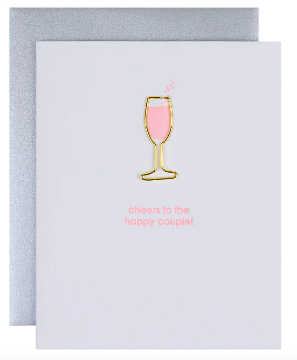 Cheers to the Happy Couple Paper Clip Card