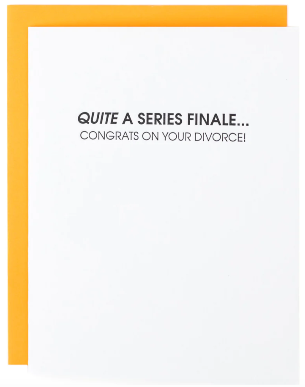 Quite a Series Finale Letterpress Card