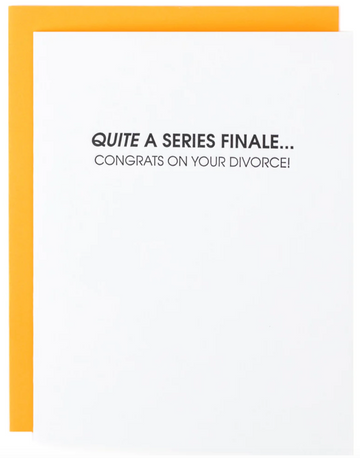 Quite a Series Finale Letterpress Card