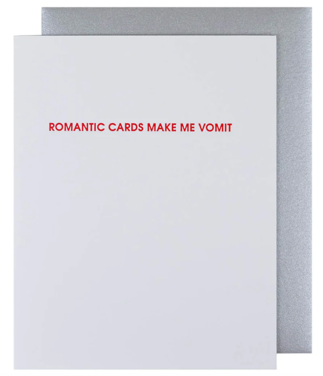 Romantic Cards Letterpress Card