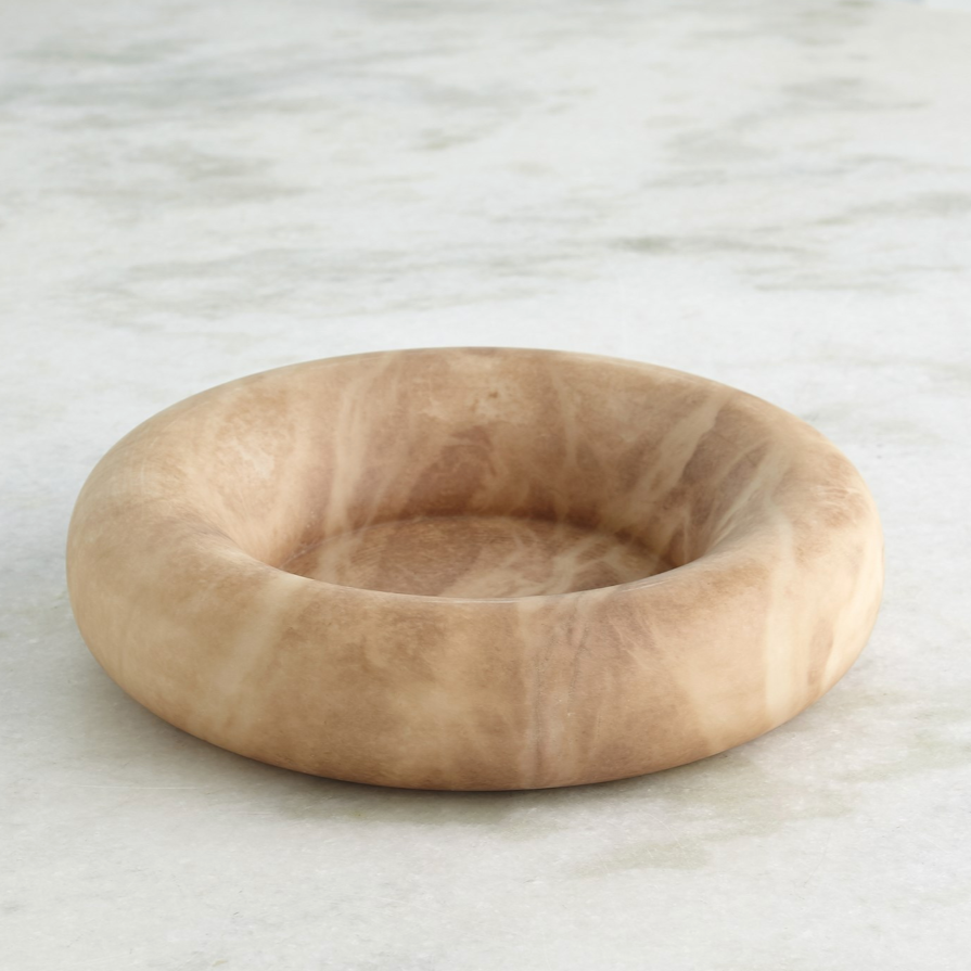 Alabaster Ring Bowl - Squat