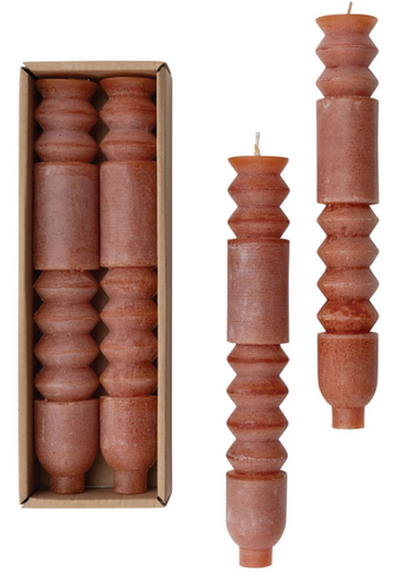 Spice Totem Taper Candles in Box, Set of 2