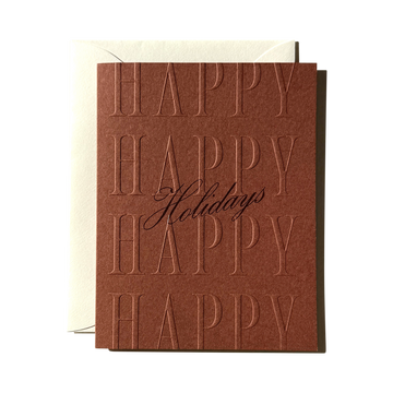 Happy Holidays No. 47: Chestnut / Single Card