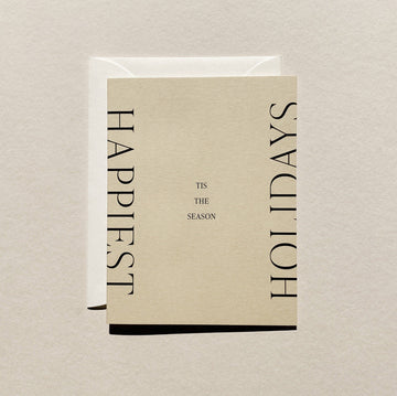 Happiest Holidays No. 08: Sand / Single Card
