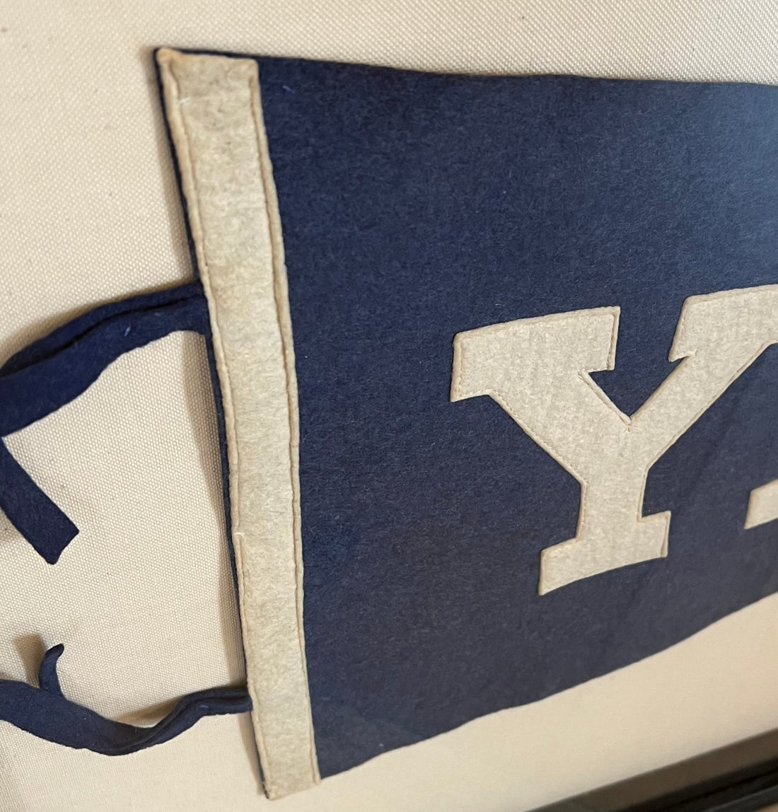 Yale Vintage Pennant Shadow Box