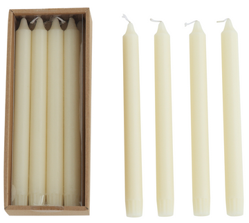 Cream Taper Candles