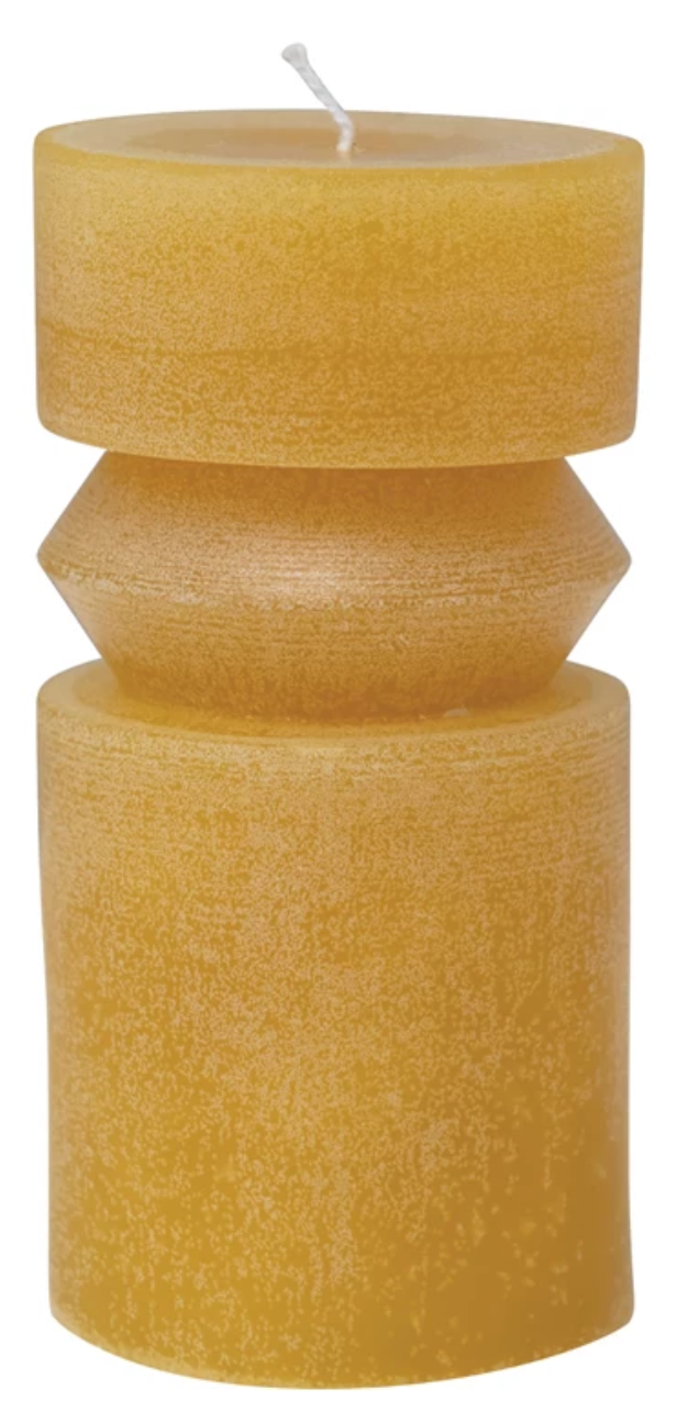 Honey Totem Pillar Candle