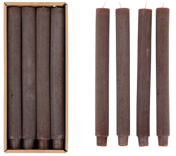 Leather Pleated Taper Candles