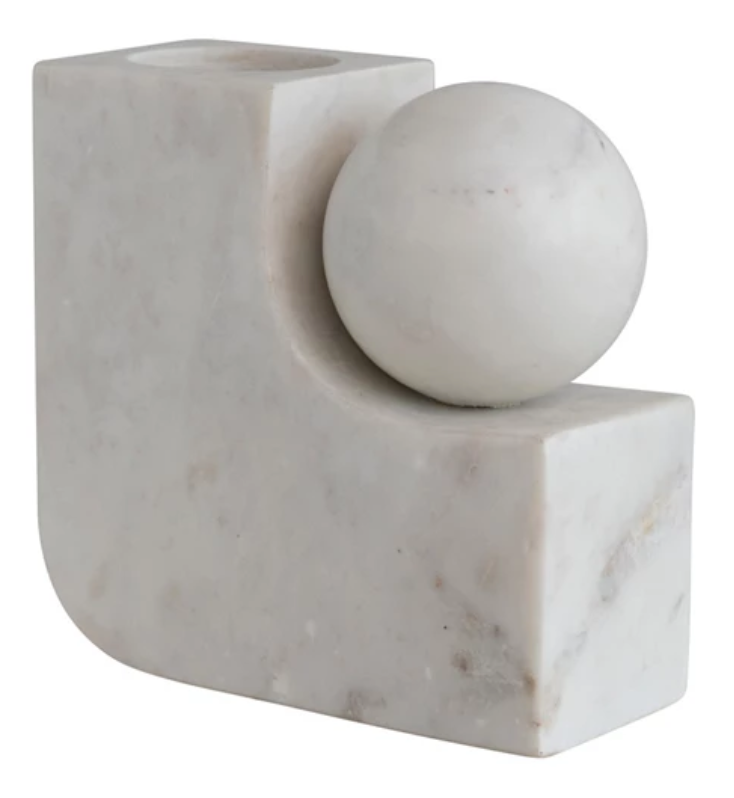 Geometric Marble Vase/Candle Holder