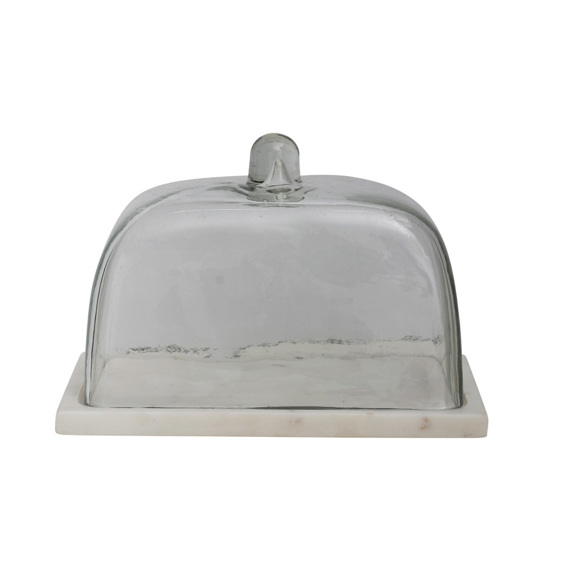 Large Glass & Marble Cloche