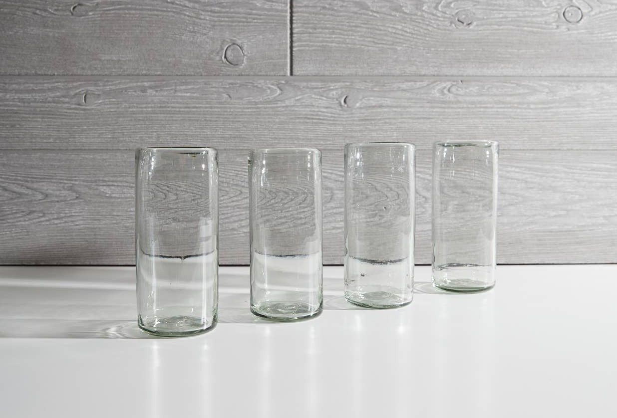 Handblown Mexican Highball Glasses - Set of 4