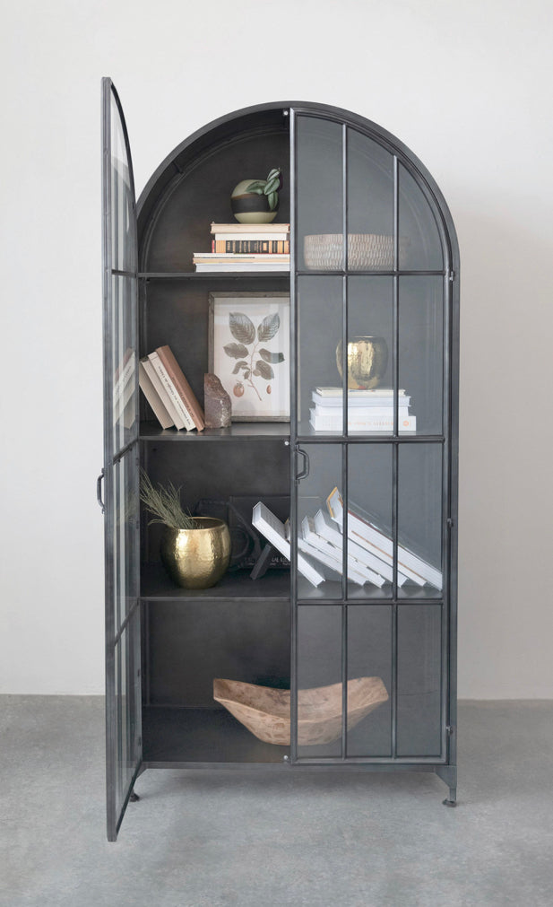 Metal Arched Cabinet (Local Pickup/Delivery ONLY)